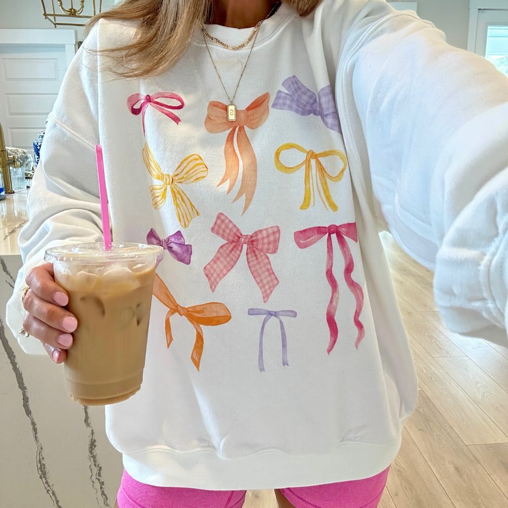 ‘Spring Bow Show' Crewneck Sweatshirt - United Monograms