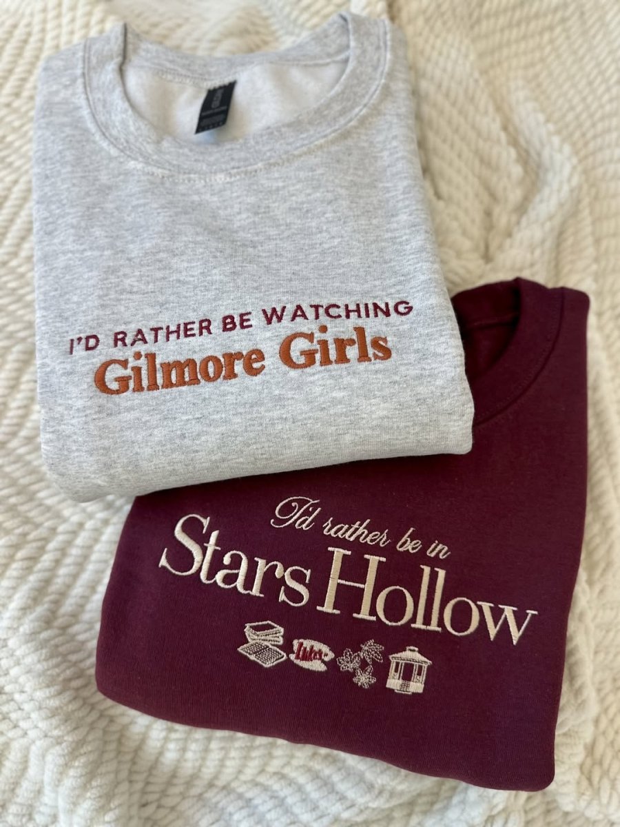 'Stars Hollow' Embroidered Gilmore Girls Sweatshirt - United Monograms