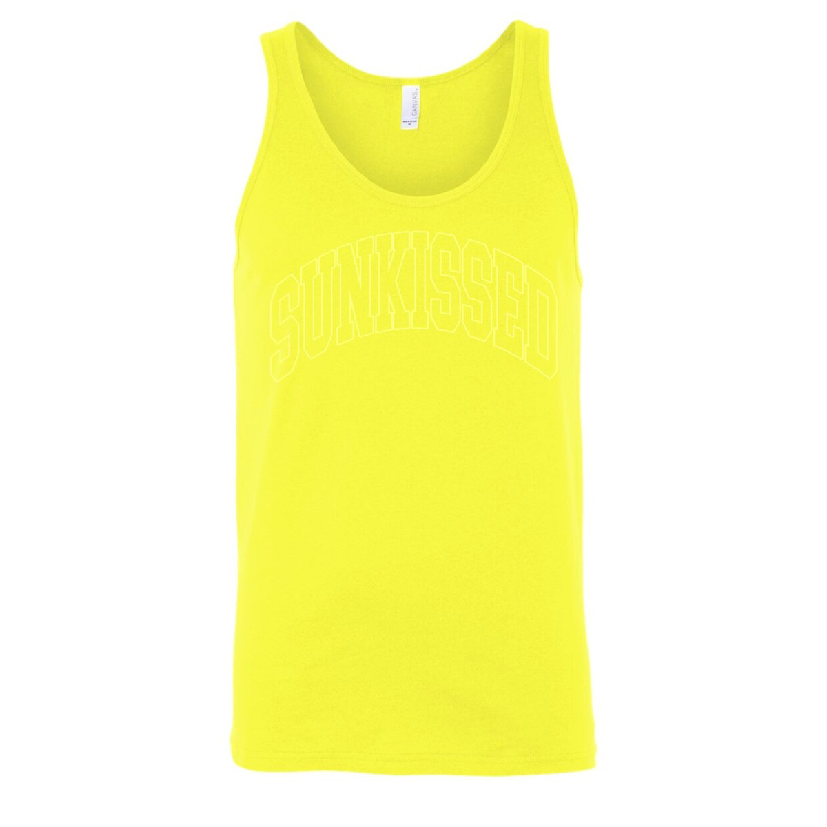 'Sunkissed' PUFF Neon Premium Tank Top - United Monograms