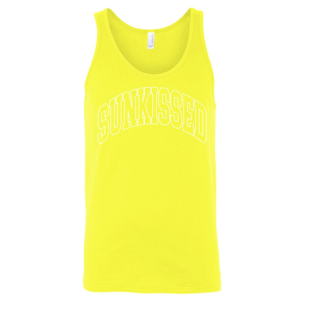 'Sunkissed' PUFF Neon Premium Tank Top - United Monograms