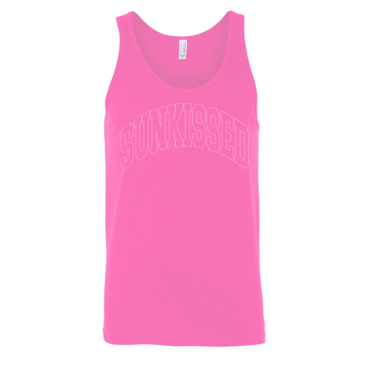 'Sunkissed' PUFF Neon Premium Tank Top - United Monograms