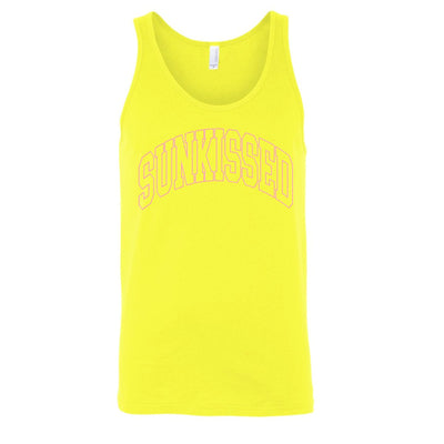 'Sunkissed' PUFF Neon Premium Tank Top - United Monograms