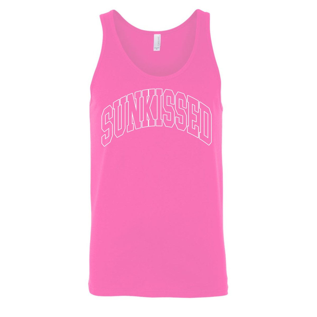 'Sunkissed' PUFF Neon Premium Tank Top - United Monograms