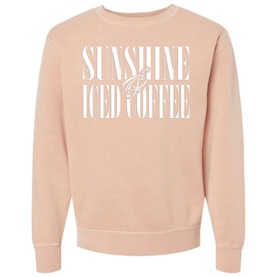'Sunshine & Iced Coffee' PUFF Cozy Crew - United Monograms