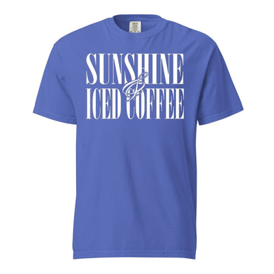 'Sunshine & Iced Coffee' PUFF T-Shirt - United Monograms