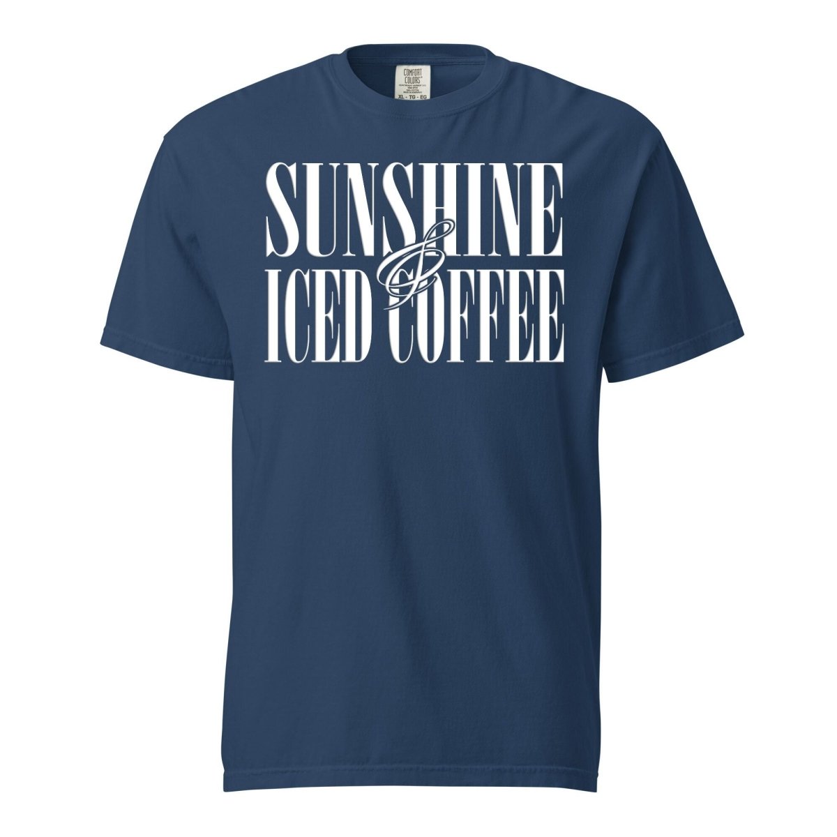 'Sunshine & Iced Coffee' PUFF T-Shirt - United Monograms