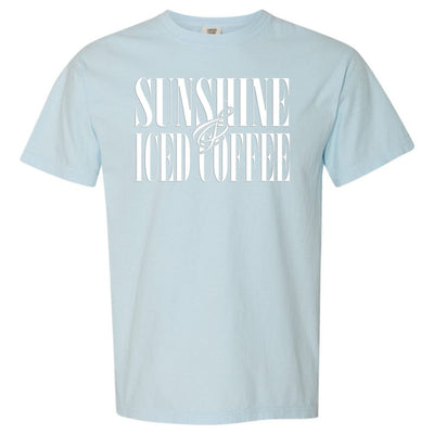 'Sunshine & Iced Coffee' PUFF T-Shirt - United Monograms