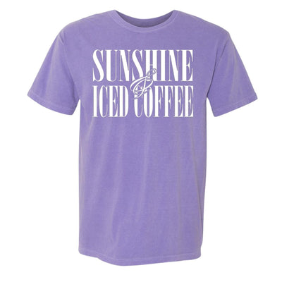 'Sunshine & Iced Coffee' PUFF T-Shirt - United Monograms