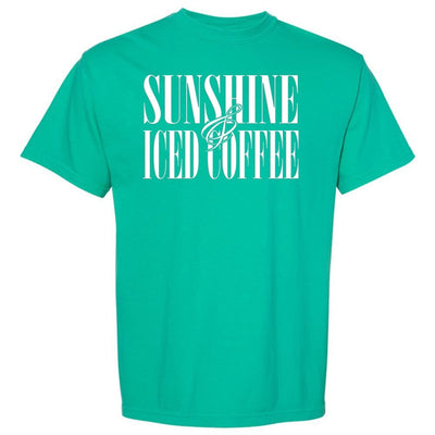 'Sunshine & Iced Coffee' PUFF T-Shirt - United Monograms