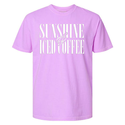 'Sunshine & Iced Coffee' PUFF T-Shirt - United Monograms