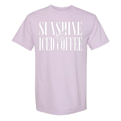 'Sunshine & Iced Coffee' PUFF T-Shirt - United Monograms