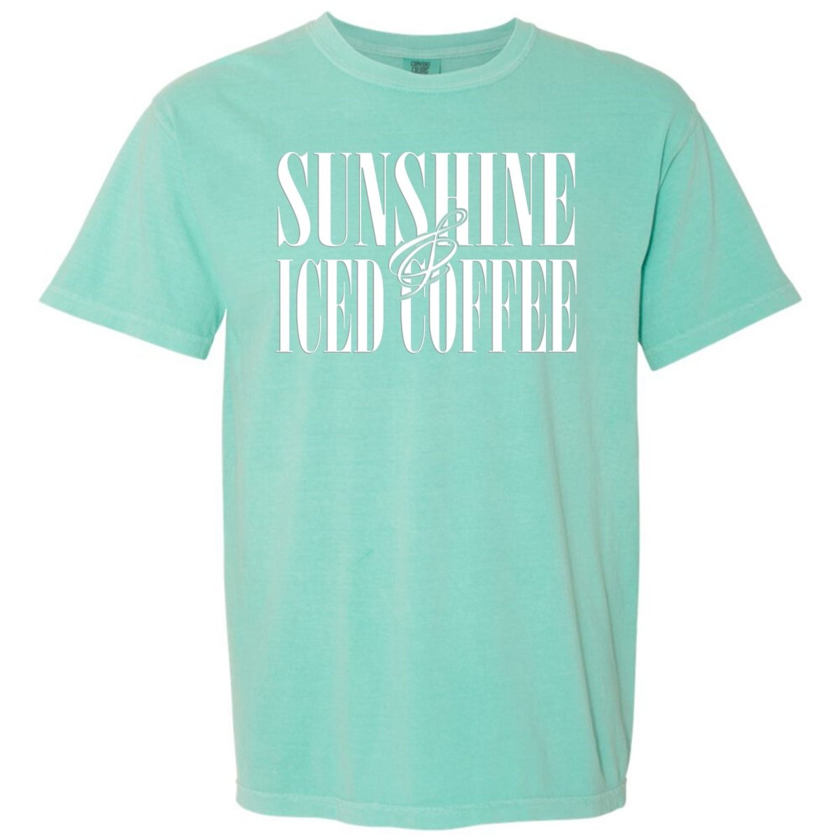 'Sunshine & Iced Coffee' PUFF T-Shirt - United Monograms