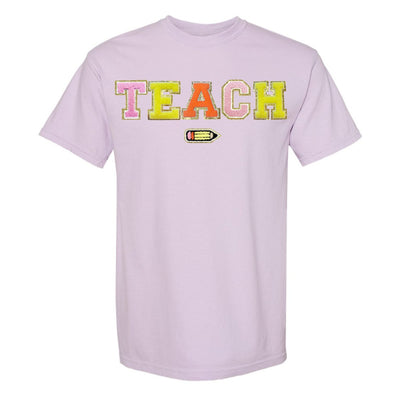 Teach Pencil Letter Patch T - Shirt - United Monograms