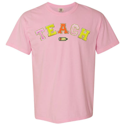 Teach Pencil Letter Patch T - Shirt - United Monograms