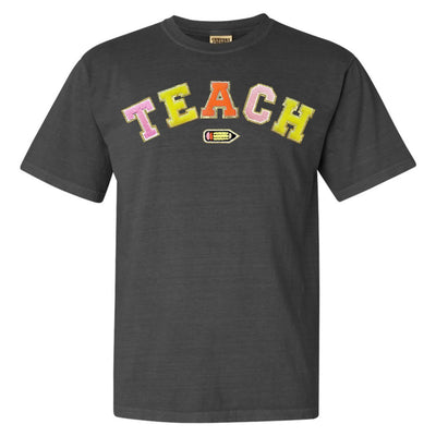 Teach Pencil Letter Patch T - Shirt - United Monograms