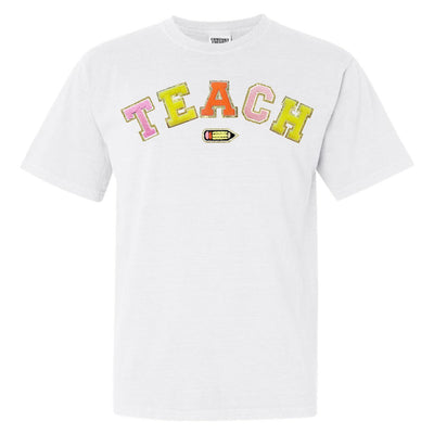 Teach Pencil Letter Patch T - Shirt - United Monograms