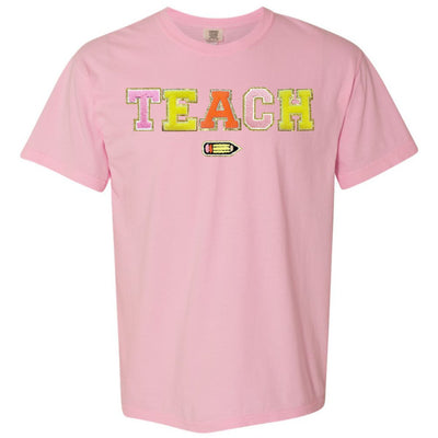 Teach Pencil Letter Patch T - Shirt - United Monograms