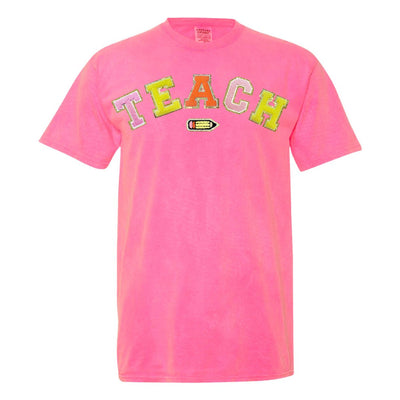 Teach Pencil Letter Patch T - Shirt - United Monograms
