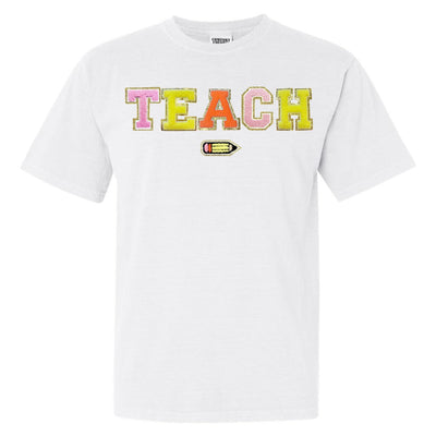 Teach Pencil Letter Patch T - Shirt - United Monograms
