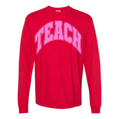 'Teach' PUFF Long Sleeve T-Shirt - United Monograms