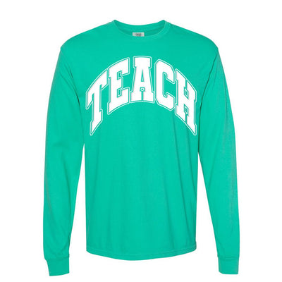 'Teach' PUFF Long Sleeve T-Shirt - United Monograms