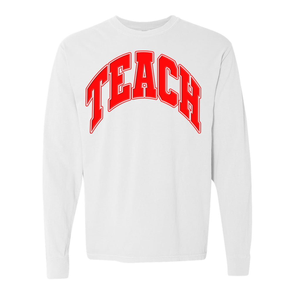'Teach' PUFF Long Sleeve T-Shirt - United Monograms
