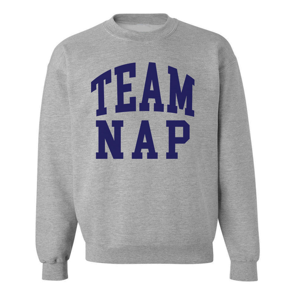 'Team Nap/Couch Club' Crewneck Sweatshirt - United Monograms
