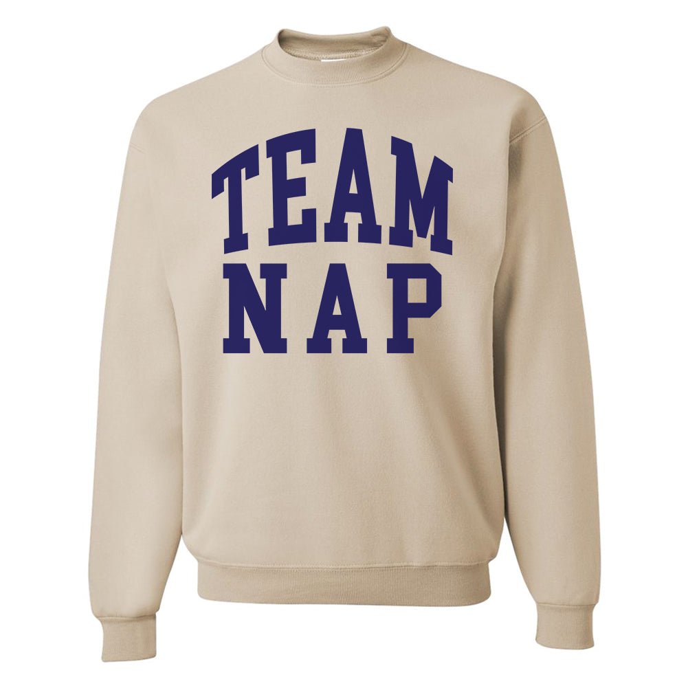 'Team Nap/Couch Club' Crewneck Sweatshirt - United Monograms
