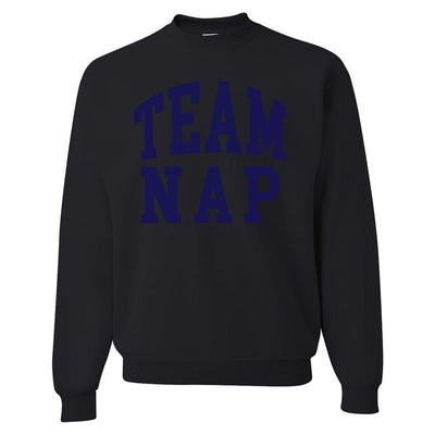'Team Nap/Couch Club' Crewneck Sweatshirt - United Monograms