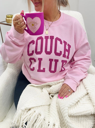 'Team Nap/Couch Club' Crewneck Sweatshirt - United Monograms