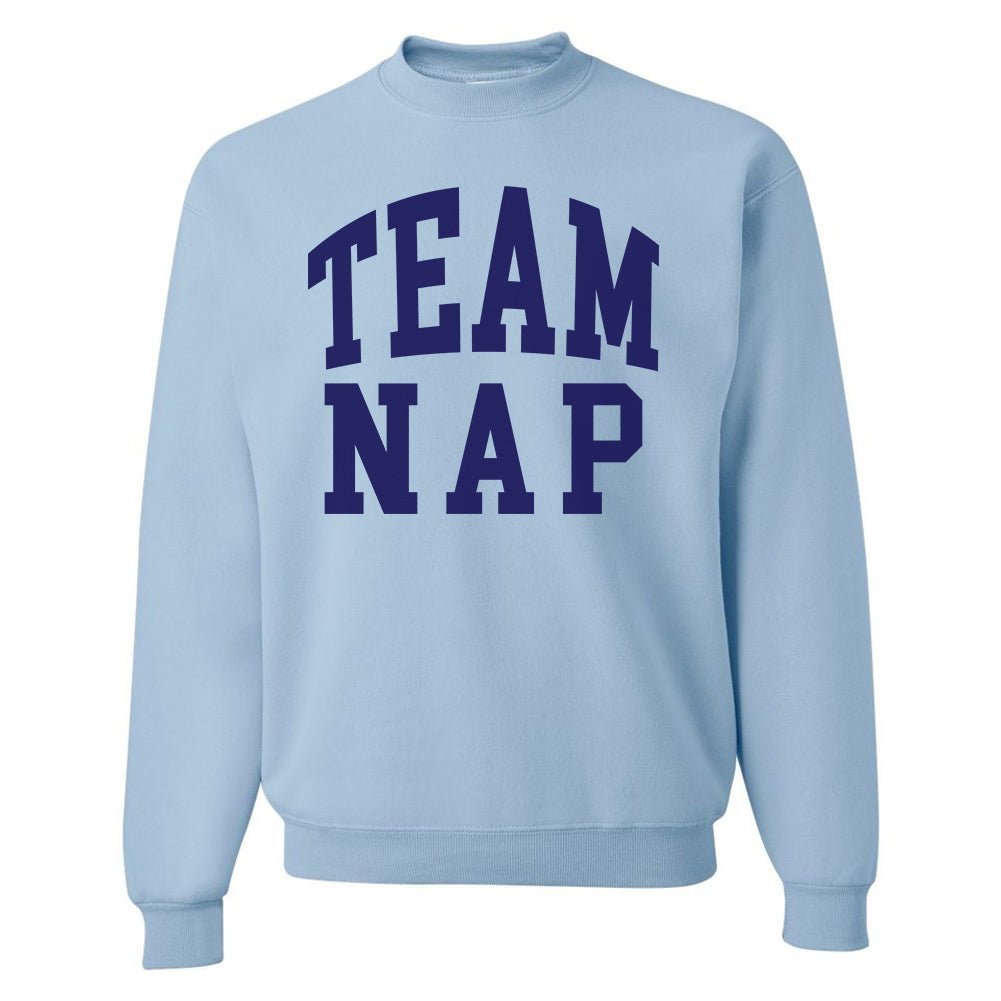 'Team Nap/Couch Club' Crewneck Sweatshirt - United Monograms