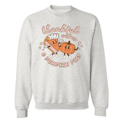 'Thankful Vibes & 'Pumpkin Pies' Crewneck Sweatshirt - United Monograms