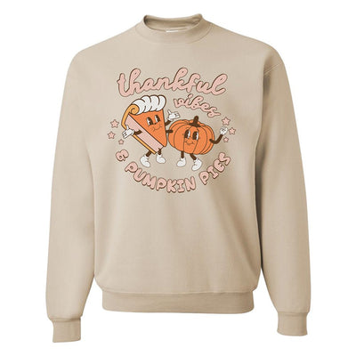 'Thankful Vibes & 'Pumpkin Pies' Crewneck Sweatshirt - United Monograms