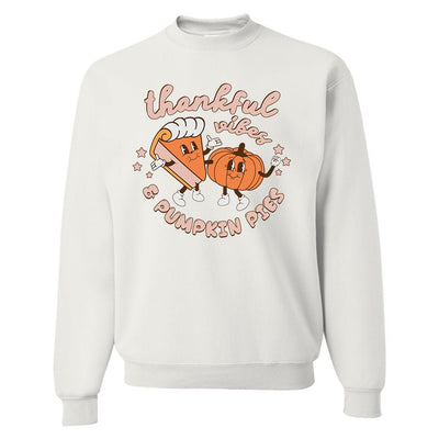 'Thankful Vibes & 'Pumpkin Pies' Crewneck Sweatshirt - United Monograms