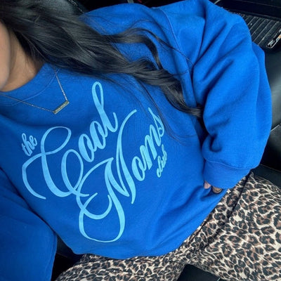 'The Cool Moms Club' PUFF Crewneck Sweatshirt - United Monograms