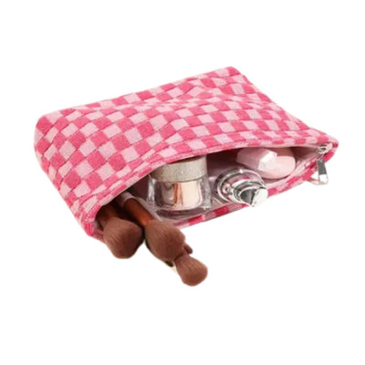 ‘The Dayzy Check’ Cosmetic Bag - United Monograms