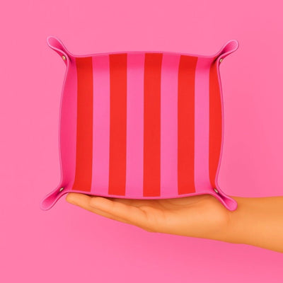 'The Dayzy Drop Spot' Stripe Catchall Tray - United Monograms
