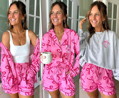 The Monogrammed Bow Edit Pajama Set - United Monograms