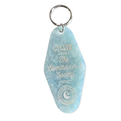 'The Overthinker's Society' Motel Keychain - United Monograms