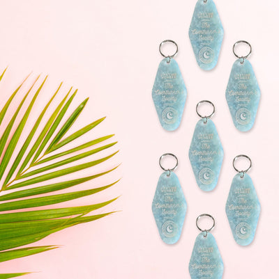'The Overthinker's Society' Motel Keychain - United Monograms