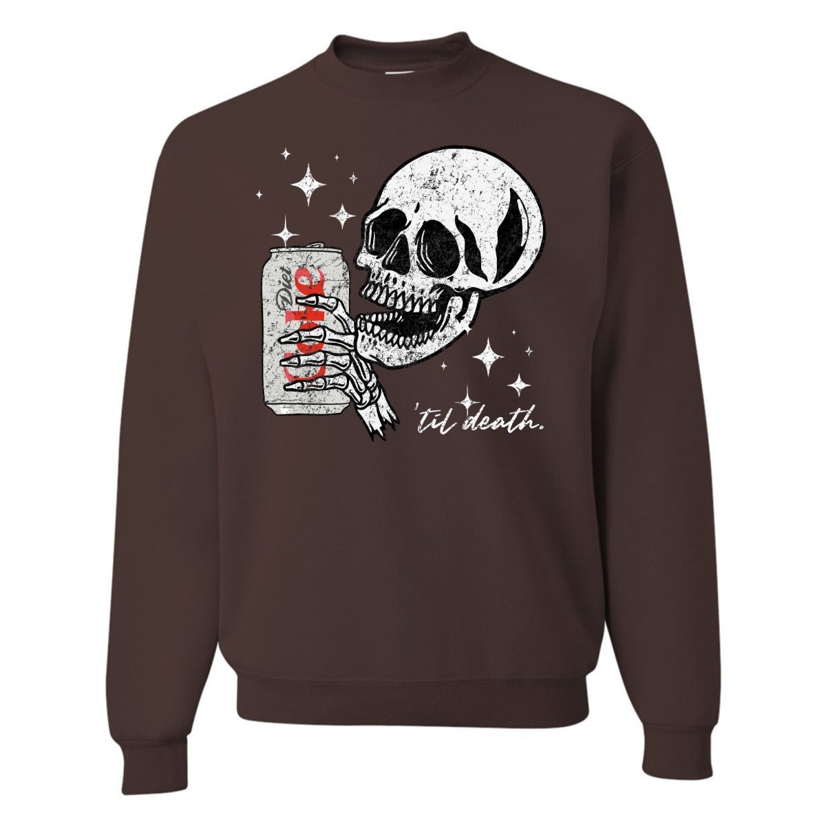 'Til Death Diet Coke' Crewneck Sweatshirt - United Monograms