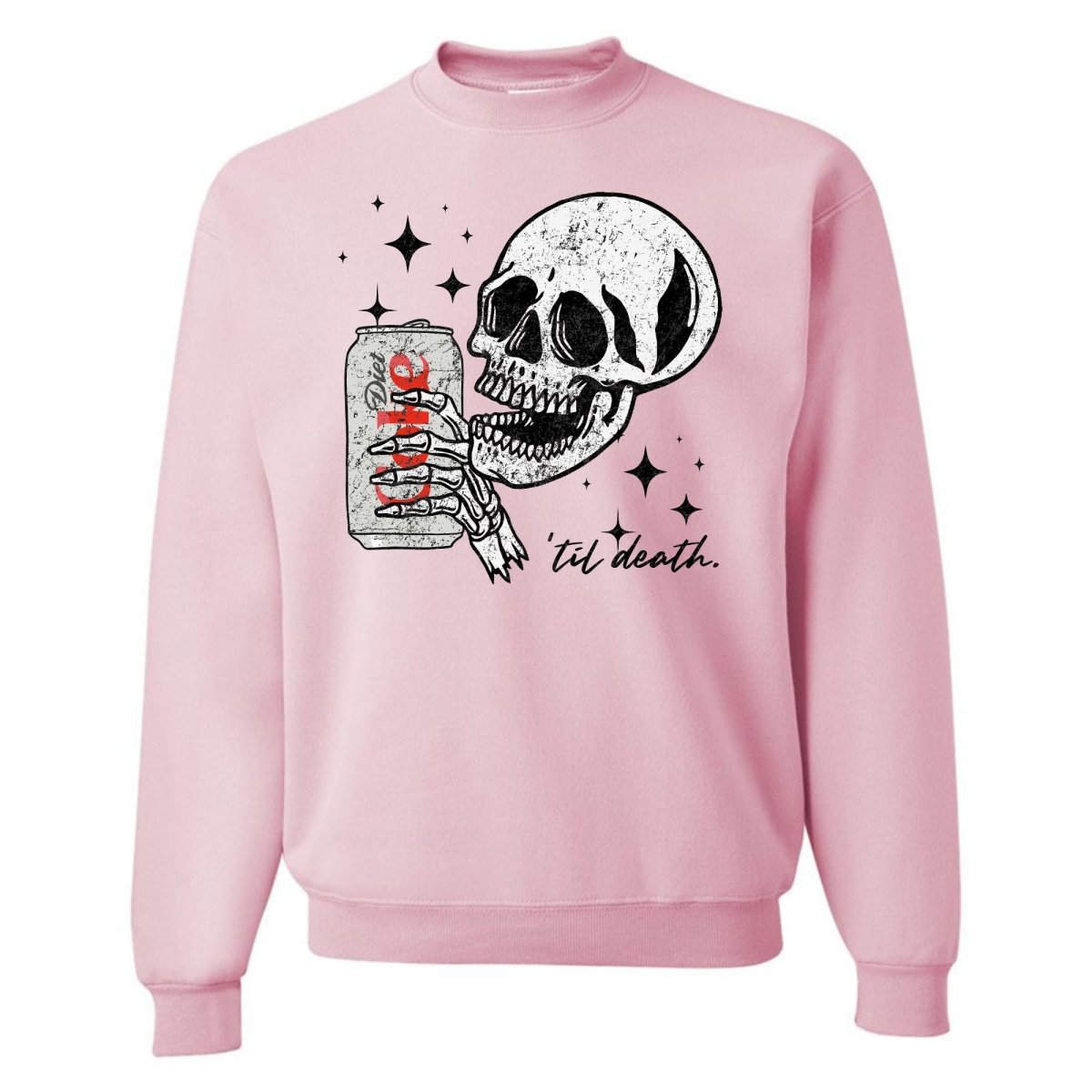 'Til Death Diet Coke' Crewneck Sweatshirt - United Monograms