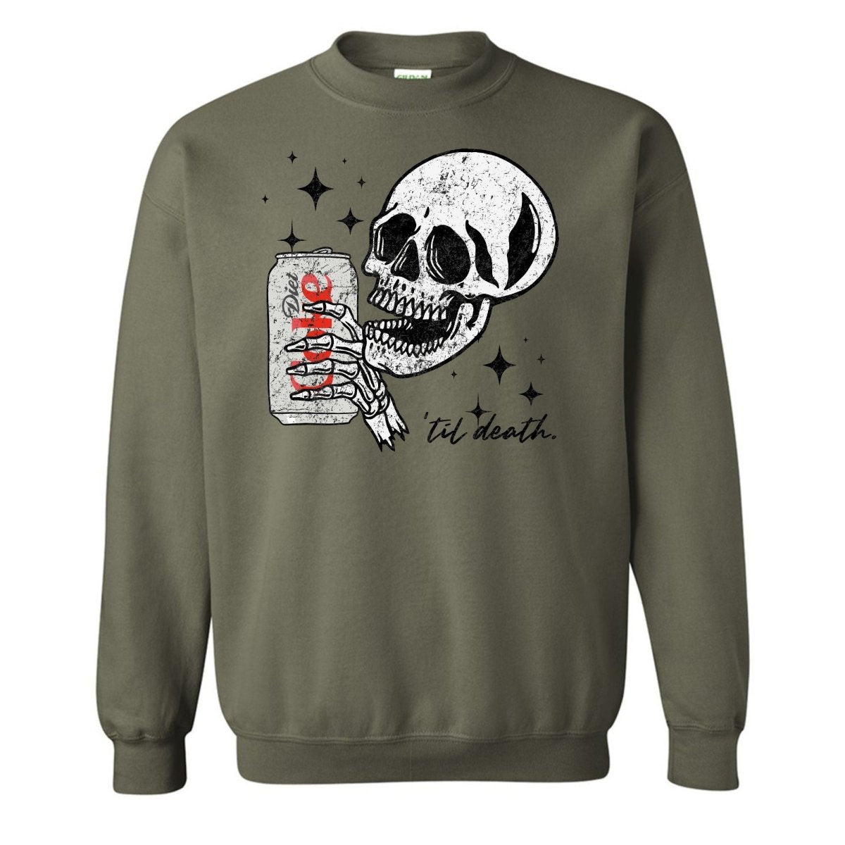 'Til Death Diet Coke' Crewneck Sweatshirt - United Monograms