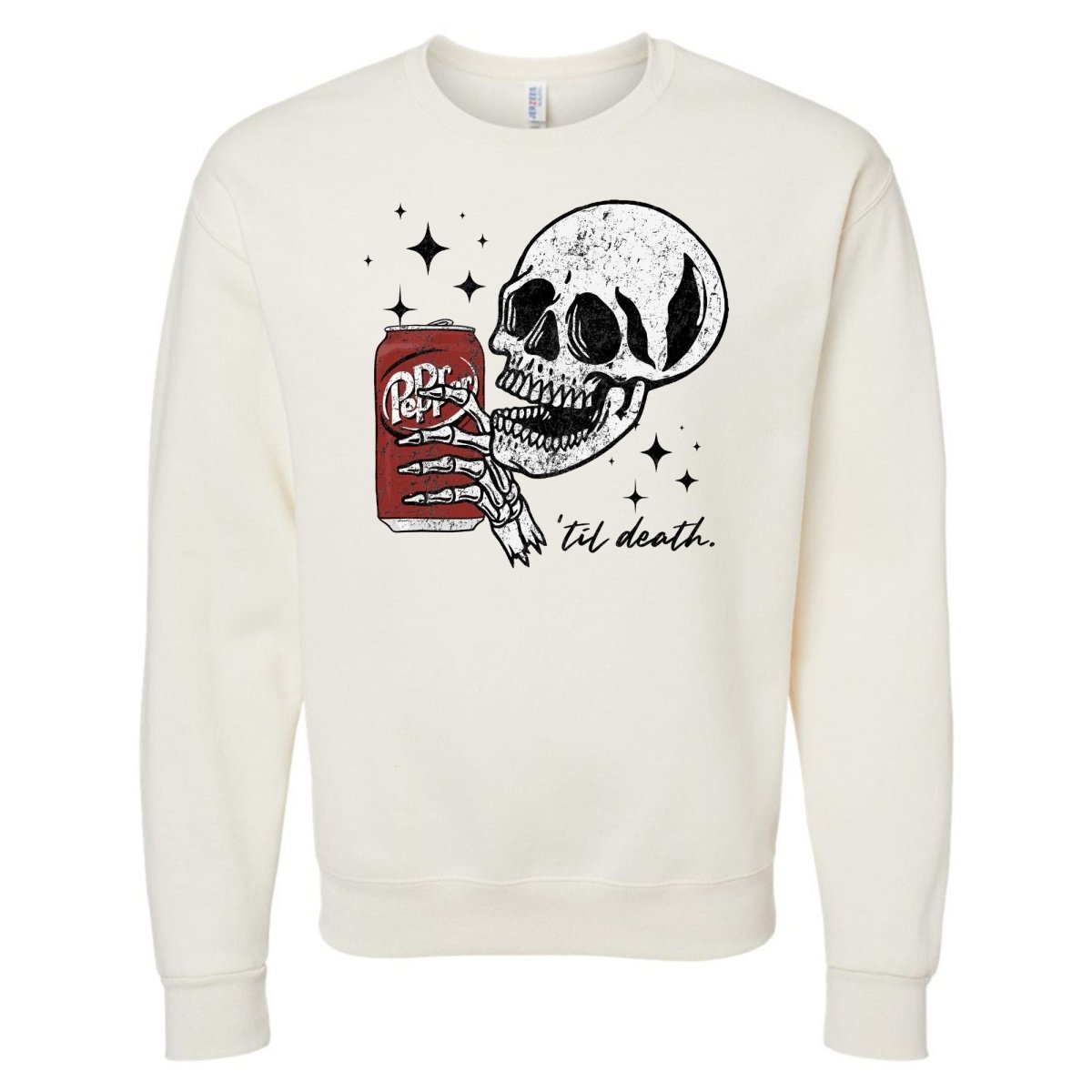 'Til Death Dr. Pepper' Crewneck Sweatshirt - United Monograms
