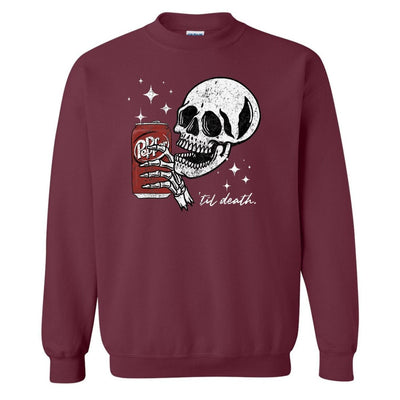 'Til Death Dr. Pepper' Crewneck Sweatshirt - United Monograms