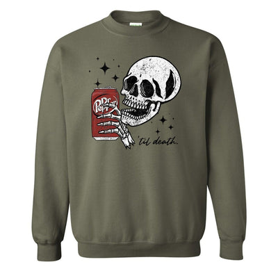 'Til Death Dr. Pepper' Crewneck Sweatshirt - United Monograms