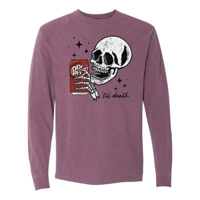 'Til Death Dr. Pepper' Long Sleeve T-Shirt - United Monograms