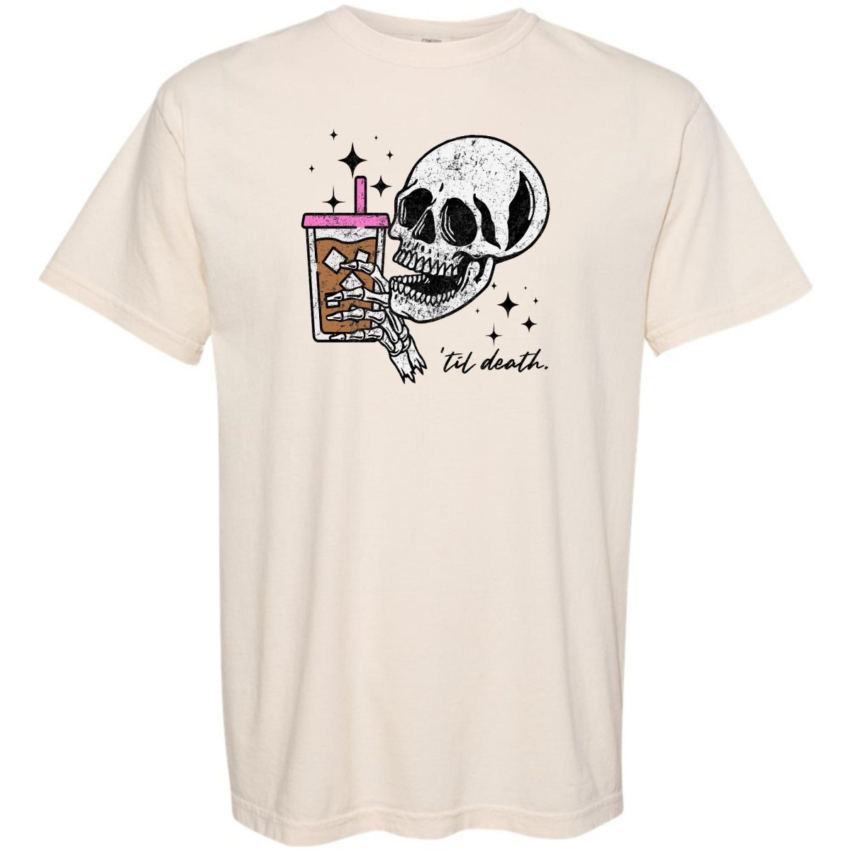 'Til Death Iced Coffee' T-Shirt - United Monograms
