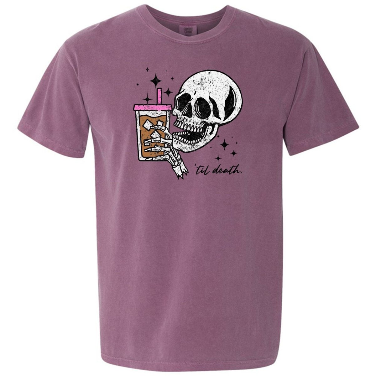 'Til Death Iced Coffee' T-Shirt - United Monograms