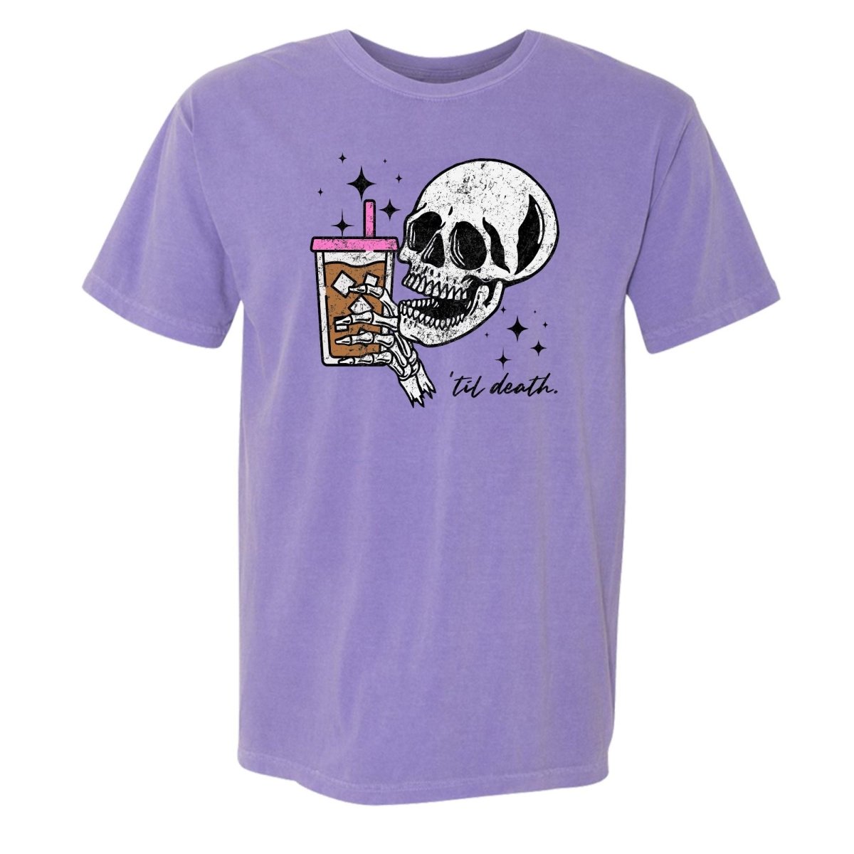 'Til Death Iced Coffee' T-Shirt - United Monograms